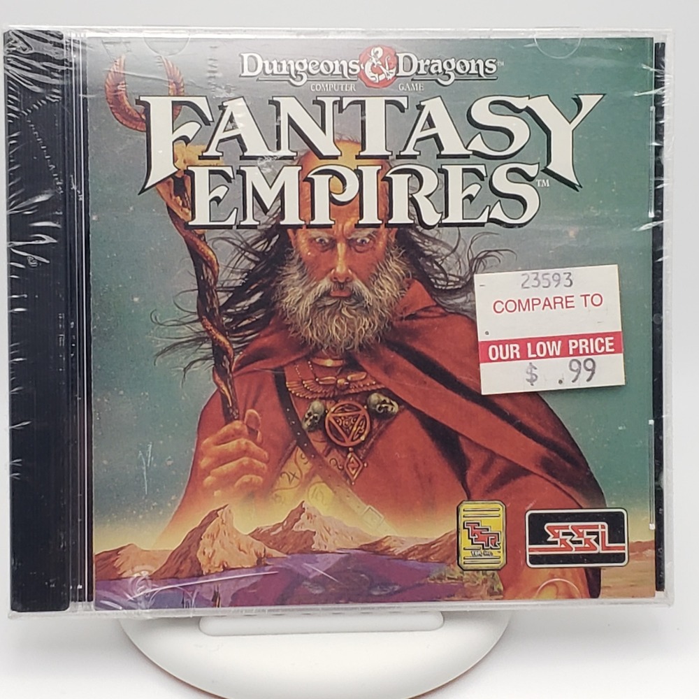 Fantasy Empires PC Game MS-DOS CD-ROM Dungeons & Dragons TSR Strategy 1995